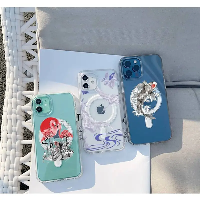 Illustration big goose koi Phone Case Transparent Magsafe Magnetic Magnet For iPhone 13 12 11 Pro Max Mini Wireless Charging
Illustration big goose koi Phone Case Transparent Magsafe Magnetic Magnet For iPhone 13 12 11 Pro Max Mini Wireless Charging