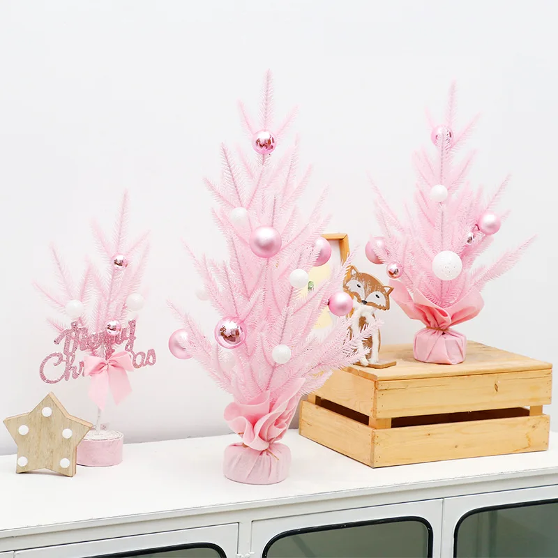 Ins Style Pink Mini Christmas Tree Desktop Potted Plant Decoration Home Hotel Mall Christmas Ornament Gift New Year 2023 
Ins Style Pink Mini Christmas Tree Desktop Potted Plant Decoration Home Hotel Mall Christmas Ornament Gift New Year 2023