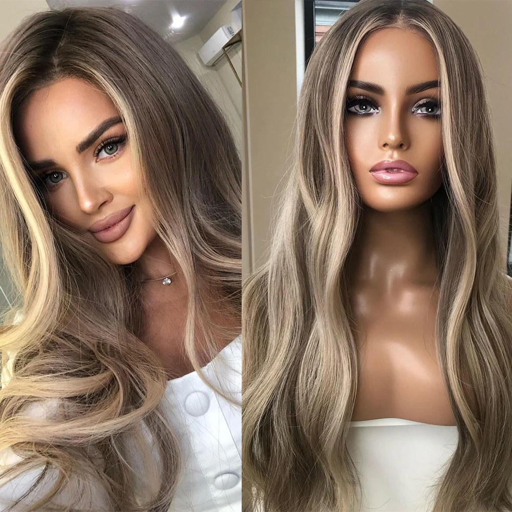 26” Long Highlight Ash Blonde Gray Body Wave 13*4 Lace Front Wig Pre Plucked Glueless European Human Hair Wig For Black Women
26” Long Highlight Ash Blonde Gray Body Wave 13*4 Lace Front Wig Pre Plucked Glueless European Human Hair Wig For Black Women