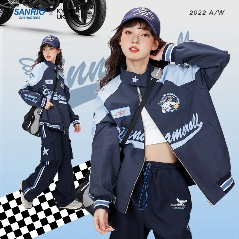 Sanrio Kawaii Cinnamoroll Biker Punching Jacket Female Cute Cartoon My Melody Loose Thin Jacket Birthday Gifts Toys for Girls
Sanrio Kawaii Cinnamoroll Biker Punching Jacket Female Cute Cartoon My Melody Loose Thin Jacket Birthday Gifts Toys for Girls