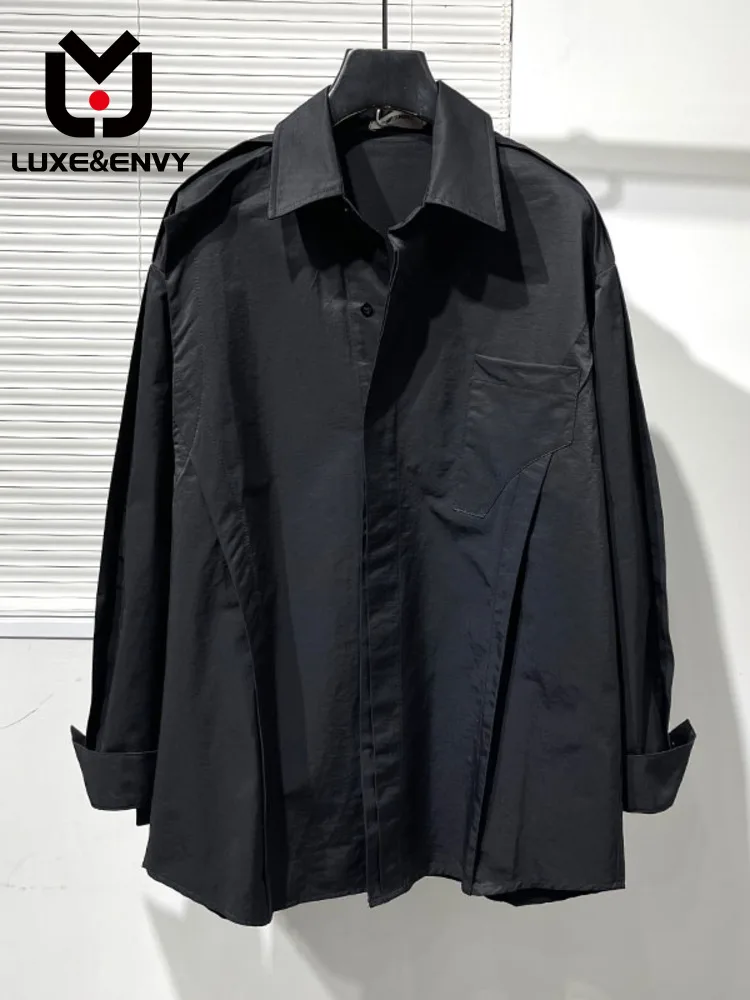 LUXE&ENVY Fashion Men's Spliced Loose Simple Handsome Casual Men Long Sleeve Shirt Spring Summer 2023 New
LUXE&ENVY Fashion Men's Spliced Loose Simple Handsome Casual Men Long Sleeve Shirt Spring Summer 2023 New