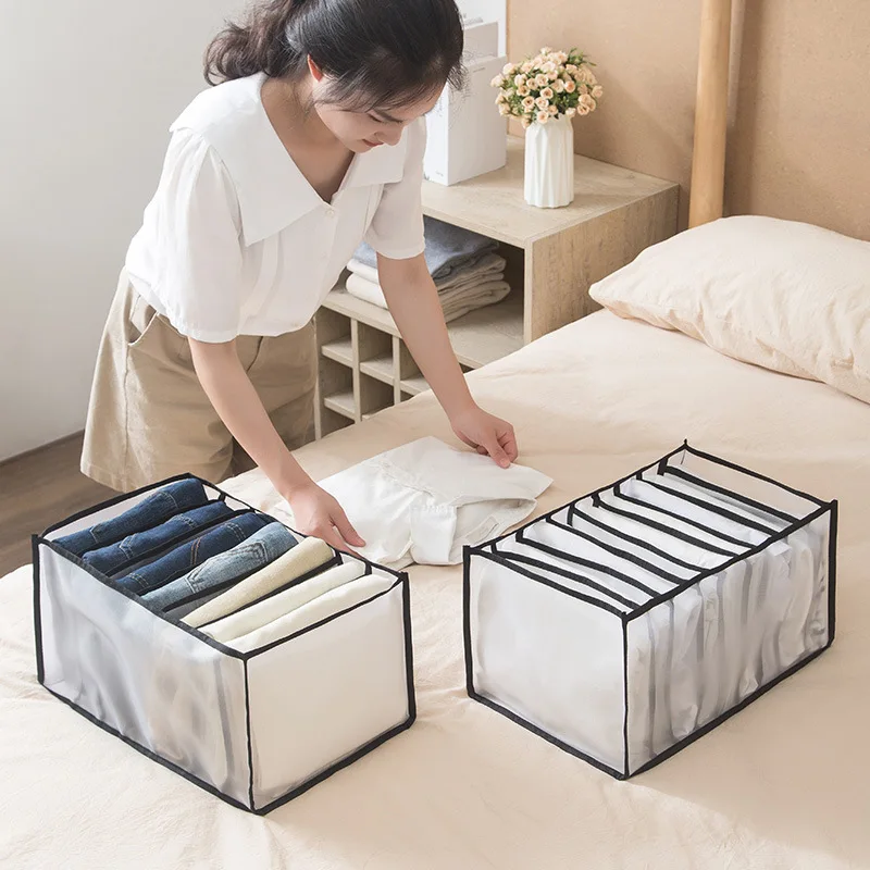 

T-shirt,Clothes Storage,Artifact Pants,Compartment Box,Sorting Box,Wardrobe Drawer,Clothes Compartment,Basket, Folding Dormitory