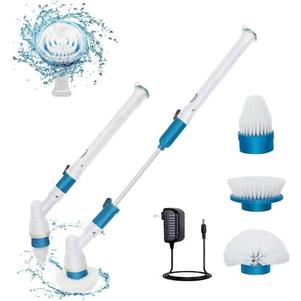 Electric Spin Scrubber with Long Handle and Cordless, Shower Scrubber for Cleaning, Tub and Tile Kitchen Scrubber Equipped with
Electric Spin Scrubber with Long Handle and Cordless, Shower Scrubber for Cleaning, Tub and Tile Kitchen Scrubber Equipped with