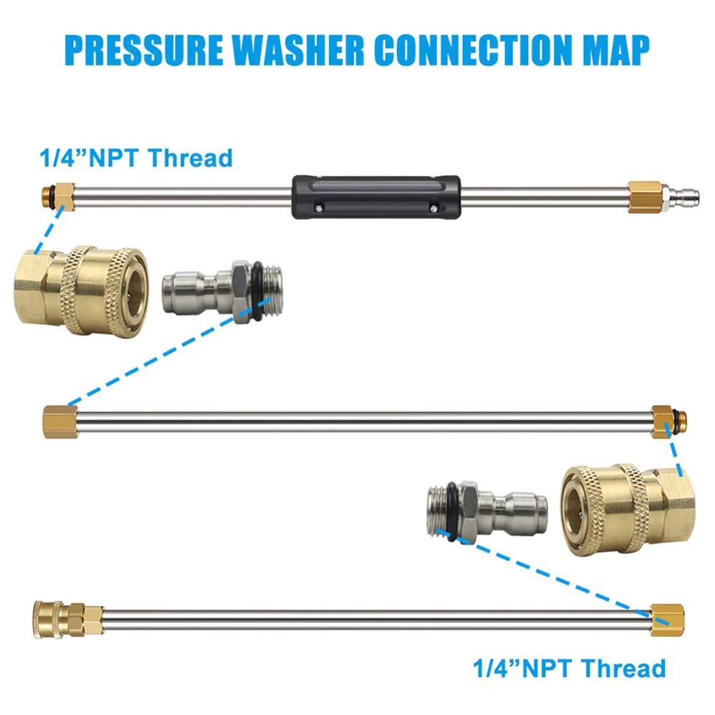 Pressure Washer Quick Release 1/4'' Male M22/14 Female Plug Brass Connector Adapter For Connecting High Pressure Water Torches
Pressure Washer Quick Release 1/4'' Male M22/14 Female Plug Brass Connector Adapter For Connecting High Pressure Water Torches