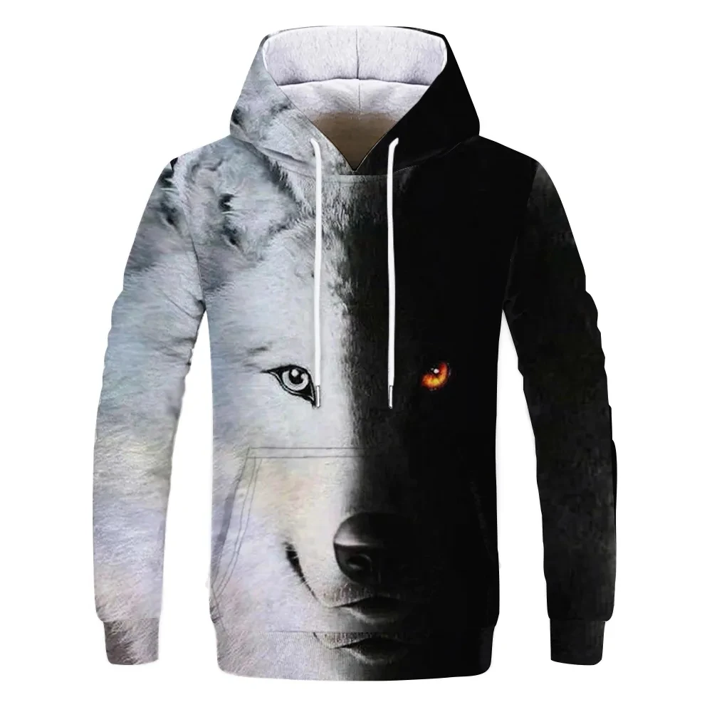 Spring and Autumn Men's Junior Wolf Hoodie Fashion 3D Wolf Print Loose Street Wear 2023 Funny Animal Street Hip Hop Sweatshirt
Spring and Autumn Men's Junior Wolf Hoodie Fashion 3D Wolf Print Loose Street Wear 2023 Funny Animal Street Hip Hop Sweatshirt