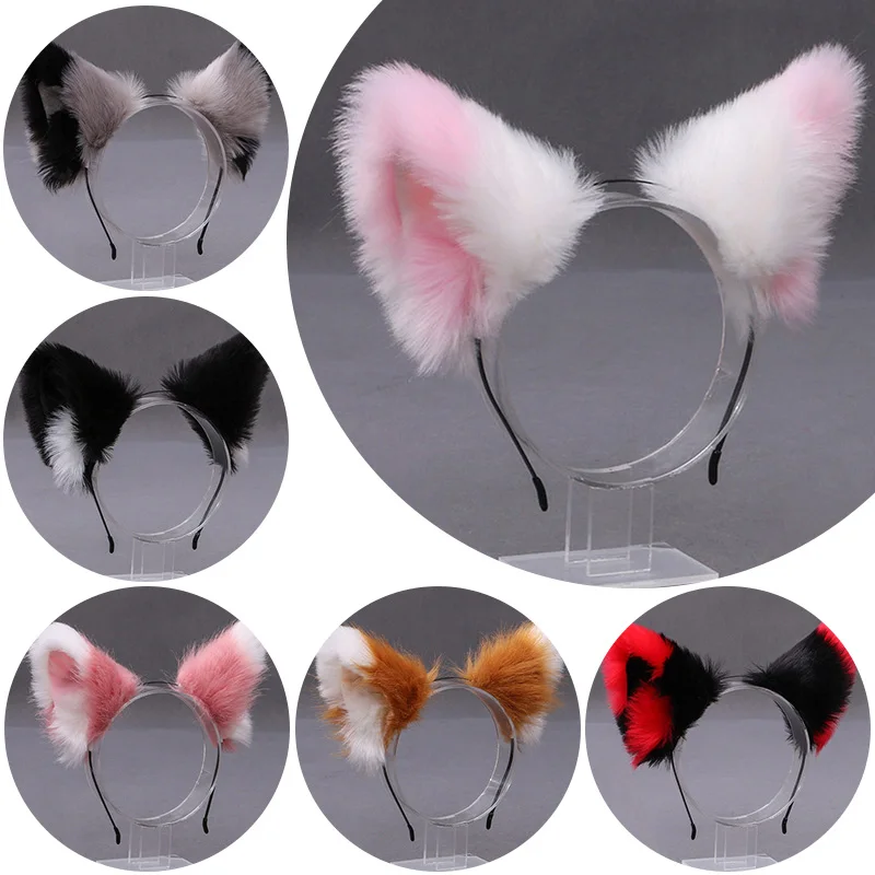 Cosplay Cute Cat Fox Fur Ear Hair Hoops Anime Lolita Hairband Fur Headbands Clip Women Girl Hair Accessories Cute Ear Hair Band 
Cosplay Cute Cat Fox Fur Ear Hair Hoops Anime Lolita Hairband Fur Headbands Clip Women Girl Hair Accessories Cute Ear Hair Band