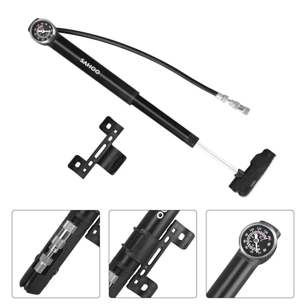 Mountain Road Bike Inflator With Pressure Gauge 0-100 PSI 275*36*25mm High Pressure High Pressure Pump Inflator
Mountain Road Bike Inflator With Pressure Gauge 0-100 PSI 275*36*25mm High Pressure High Pressure Pump Inflator