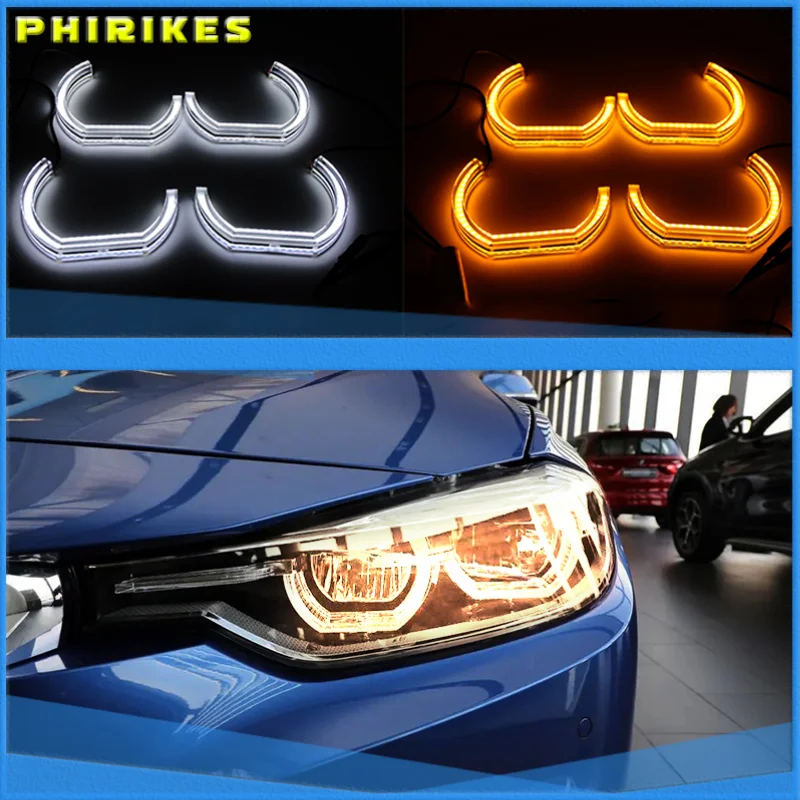 Switchback Dual Amber White Crystal LED Angel Eyes Halo Rings For BMW 7 Series E38 740i 740iL 750i 750iL 730d 740d 728i 1995-01
Switchback Dual Amber White Crystal LED Angel Eyes Halo Rings For BMW 7 Series E38 740i 740iL 750i 750iL 730d 740d 728i 1995-01