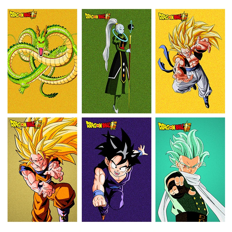 Classic Anime Dragon Ball Figure Goku Poster Frameless Canvas Painting Painted Kid Bedroom Home Wall Picture Decoration Cuadros
Classic Anime Dragon Ball Figure Goku Poster Frameless Canvas Painting Painted Kid Bedroom Home Wall Picture Decoration Cuadros