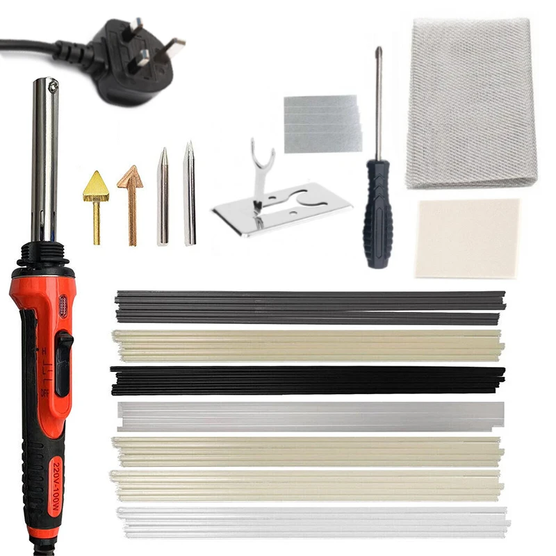 Plastic Welding Kit with Soldering Iron Tips, Fast Heating 2-in-1 Plastic Welder & Soldering Iron Gun
Plastic Welding Kit with Soldering Iron Tips, Fast Heating 2-in-1 Plastic Welder & Soldering Iron Gun