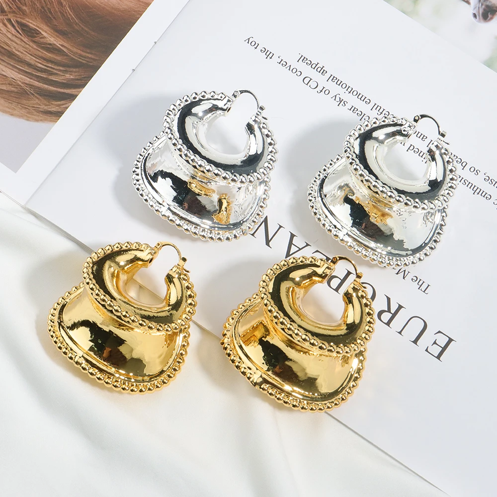 Hoop Earrings For Women High Quality Copper African Nigeria Round Big Size Fashion Jewelry Gold Plated Earrings For Party 
Hoop Earrings For Women High Quality Copper African Nigeria Round Big Size Fashion Jewelry Gold Plated Earrings For Party