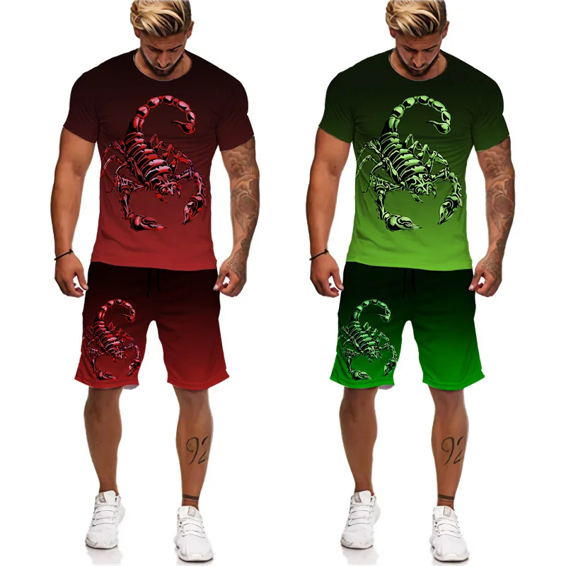 Novelty Scorpion 3d Printed Men's Tees/shorts/suit Cool Poison Gradient T-shirts Summer Hip Hop Fashion Sportswear Tracksuit Set
Novelty Scorpion 3d Printed Men's Tees/shorts/suit Cool Poison Gradient T-shirts Summer Hip Hop Fashion Sportswear Tracksuit Set