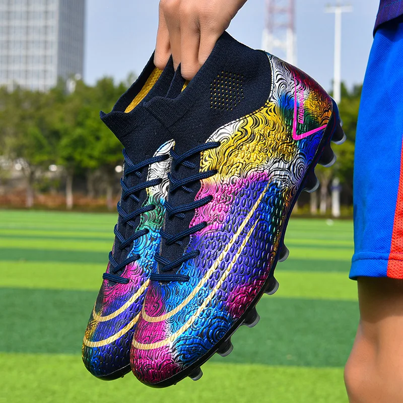 Men Soccer Shoes Adult Kids TF/FG High Ankle Football Boots Cleats Grass Training Sport Footwear 2022 Trend Men‘s Sneakers 35-45
Men Soccer Shoes Adult Kids TF/FG High Ankle Football Boots Cleats Grass Training Sport Footwear 2022 Trend Men‘s Sneakers 35-45