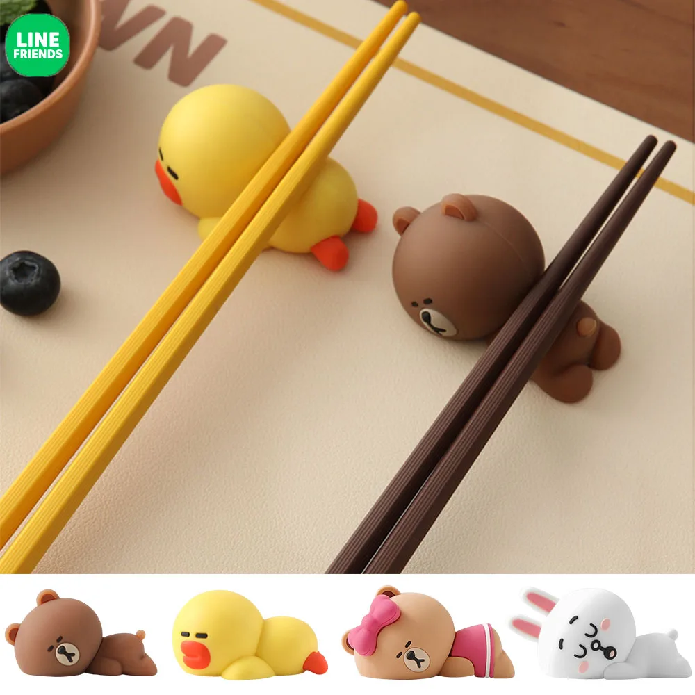 Line Friends Silica Gel Chopstick Rack Cartoon Brown Dining Room Chopstick Holder Lovely Chopsticks Small Ornaments Tableware
Line Friends Silica Gel Chopstick Rack Cartoon Brown Dining Room Chopstick Holder Lovely Chopsticks Small Ornaments Tableware