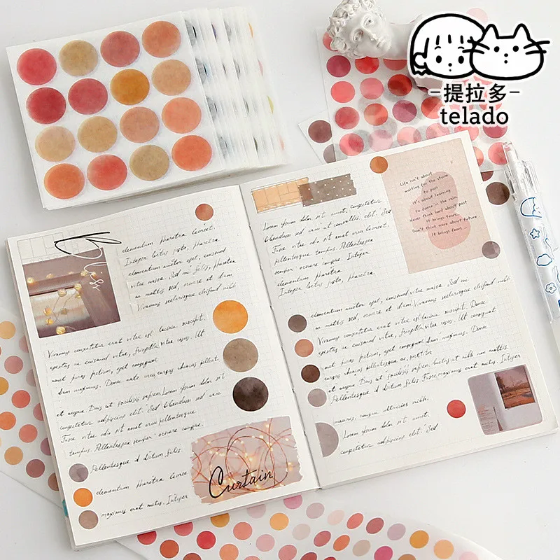 100 Pieces Gift Box Solid Dots Vintage Stickers Custom Stamp Cute School Purposes Korea Sticker Stationery Supplies Korean
100 Pieces Gift Box Solid Dots Vintage Stickers Custom Stamp Cute School Purposes Korea Sticker Stationery Supplies Korean
