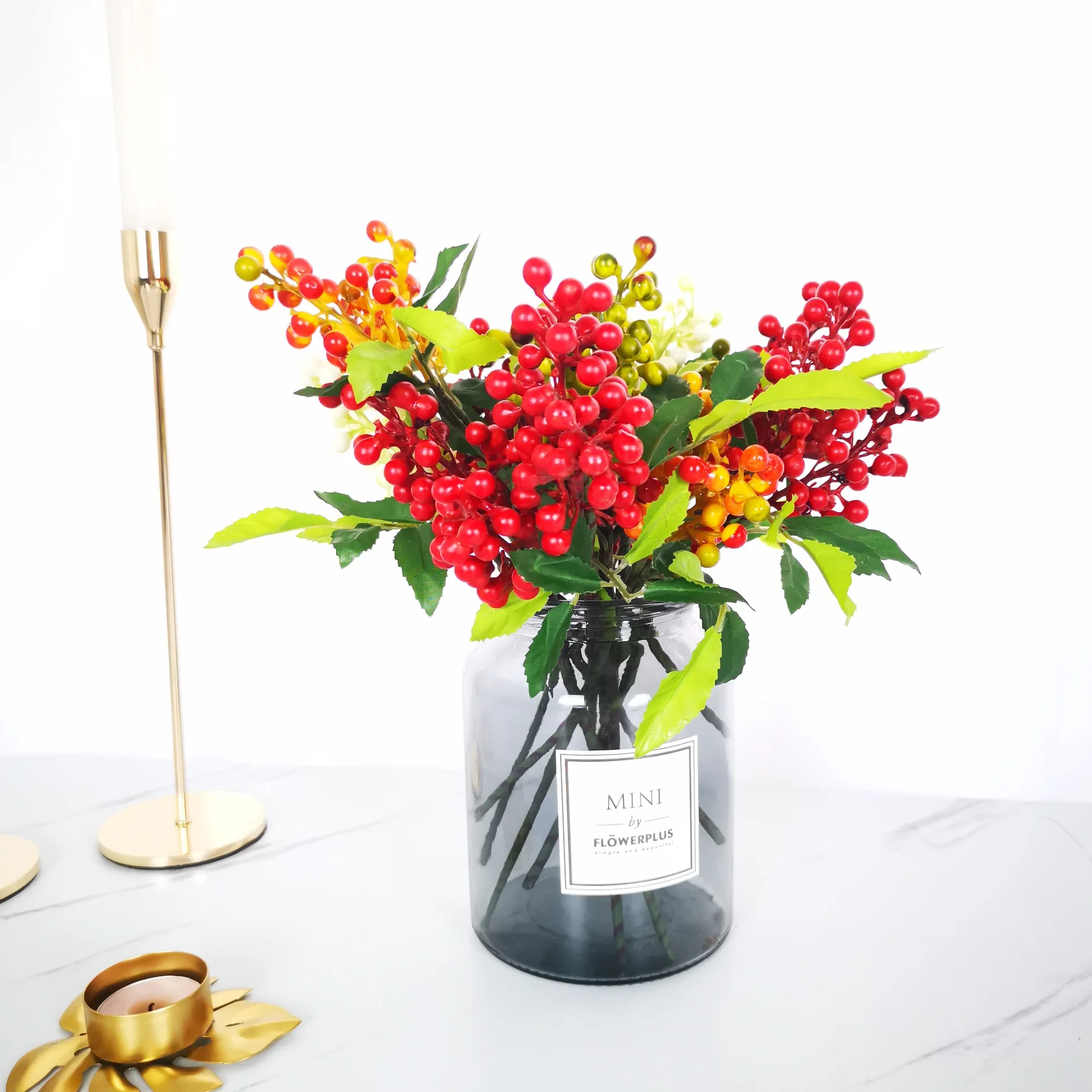 8 шт., имитация ветки Красной ягоды, 2 вилки, одна ветка из пены, искусственные фрукты, украшение для дома
8 шт., имитация ветки Красной ягоды, 2 вилки, одна ветка из пены, искусственные фрукты, украшение для дома