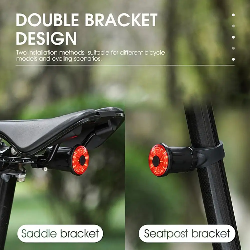 Удобный задний фонасветильник для велосипеда, чувствительный
Удобный задний фонасветильник для велосипеда, чувствительный