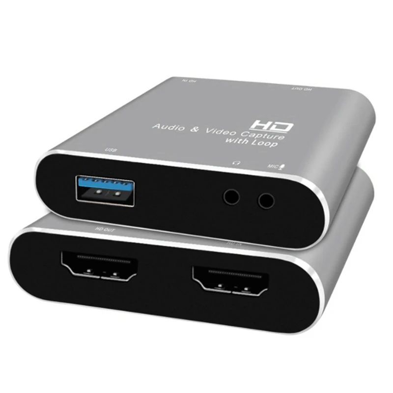 4K Audio Video Capture Card, USB 3.0 HDMI Video Capture Device, Full HD 1080P for Game Recording, Live Streaming
4K Audio Video Capture Card, USB 3.0 HDMI Video Capture Device, Full HD 1080P for Game Recording, Live Streaming