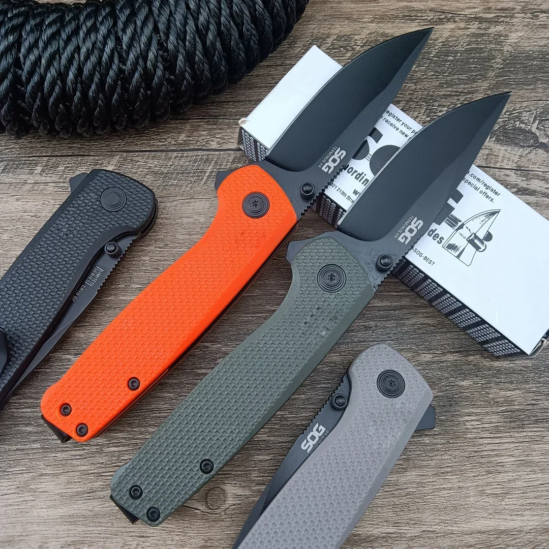 

SOG D2 складной нож G10 рукоятка тактические складные ножи для повседневного использования инструмент G10 рукоятка нож для выживания для пешего туризма