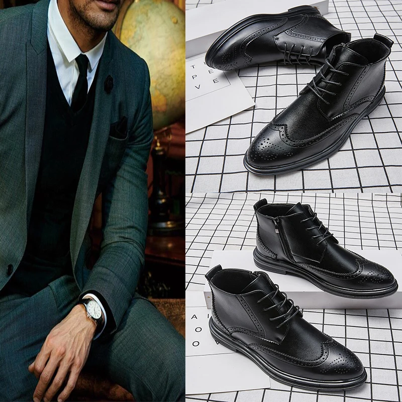 Zip boots casual boots leather boots ankle boots short boots retro boots business boots Medium Cut vintage boots
Zip boots casual boots leather boots ankle boots short boots retro boots business boots Medium Cut vintage boots