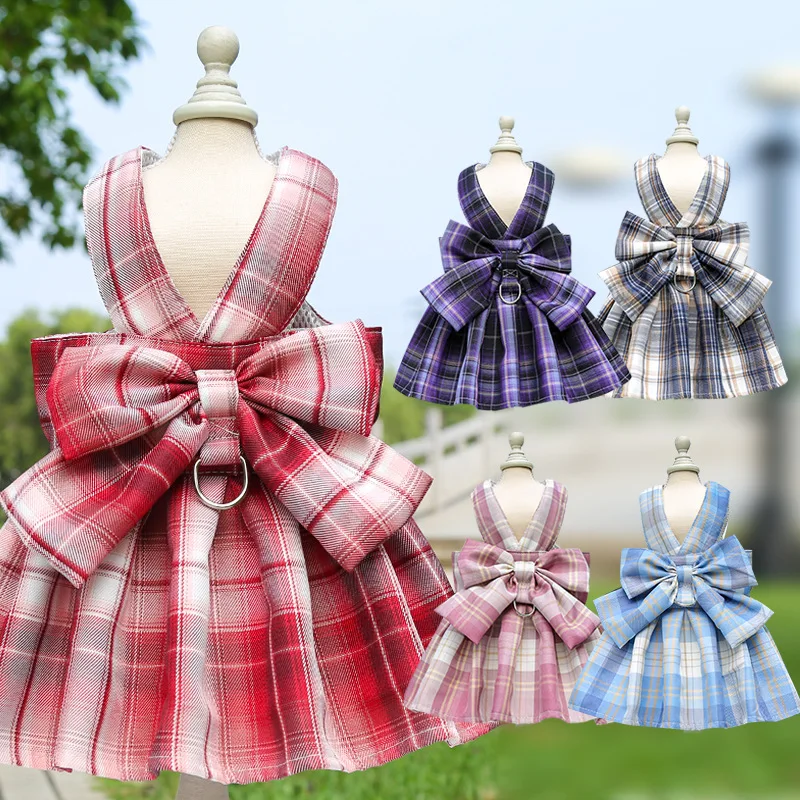 Bow Dog Collar Skirt Cute Pet Harness with Breast Strap Traction Rope Cat Dogs Clothes Harness Vest Princess Tutu Dress Skirt
Bow Dog Collar Skirt Cute Pet Harness with Breast Strap Traction Rope Cat Dogs Clothes Harness Vest Princess Tutu Dress Skirt