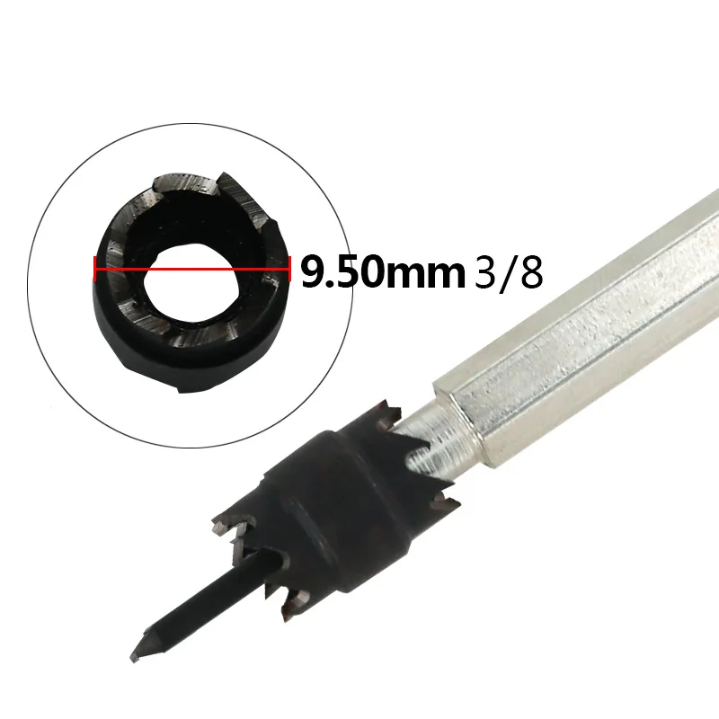 1PC 3/8" (9.5mm) 5/16"(8mm) Hex Shank Double Sided Rotary Spot Weld Cutter Remover Sheetmetal Drill Bit Sawtoot Point Drill HSS
1PC 3/8" (9.5mm) 5/16"(8mm) Hex Shank Double Sided Rotary Spot Weld Cutter Remover Sheetmetal Drill Bit Sawtoot Point Drill HSS
