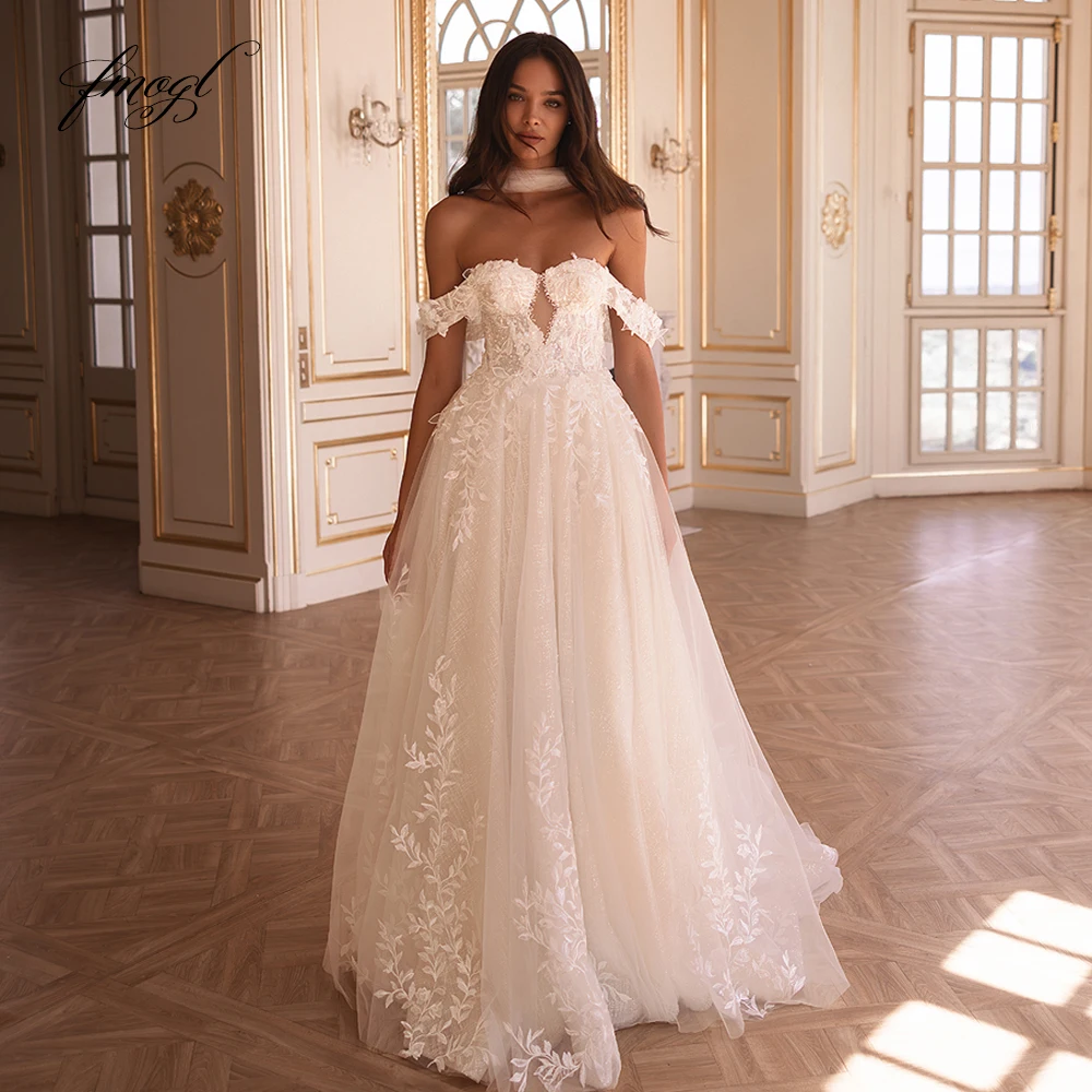 Женское свадебное платье с открытыми плечами Fmogl, элегантное ТРАПЕЦИЕВИДНОЕ ПЛАТЬЕ с вышивкой и открытой спиной, свадебное платье
Женское свадебное платье с открытыми плечами Fmogl, элегантное ТРАПЕЦИЕВИДНОЕ ПЛАТЬЕ с вышивкой и открытой спиной, свадебное платье