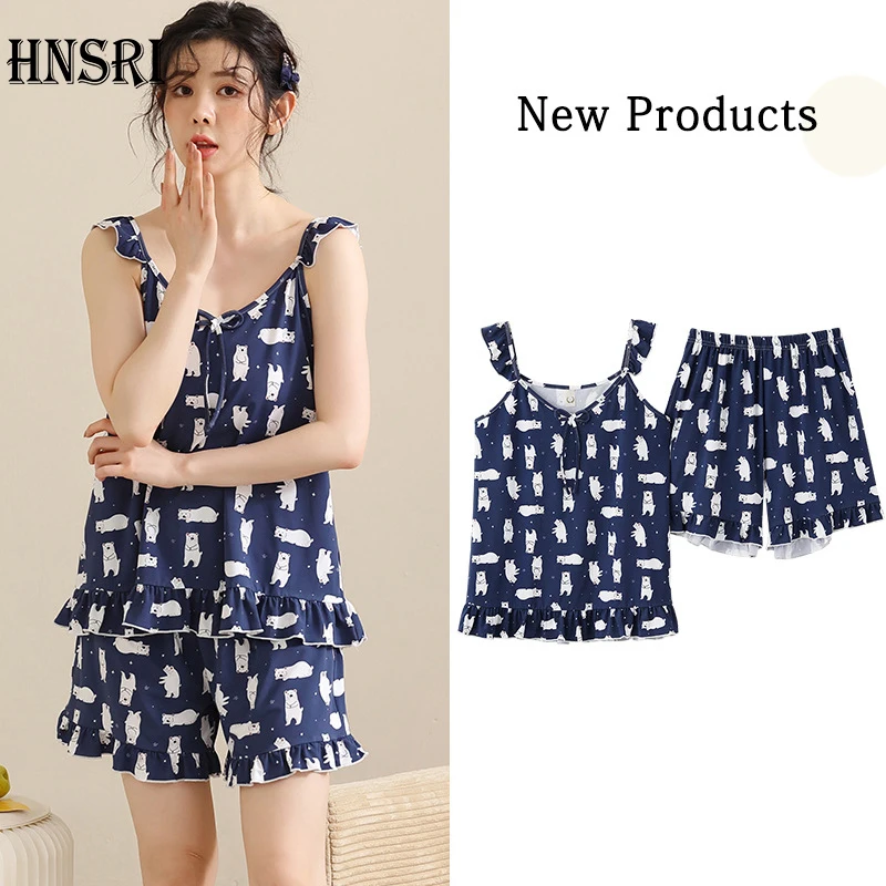 Pajama Sets For Women Sleepwear Female Lingerie 2 Piece Sets Womens Outfits Nightwears For Ladies Sleeping Clothing
Pajama Sets For Women Sleepwear Female Lingerie 2 Piece Sets Womens Outfits Nightwears For Ladies Sleeping Clothing