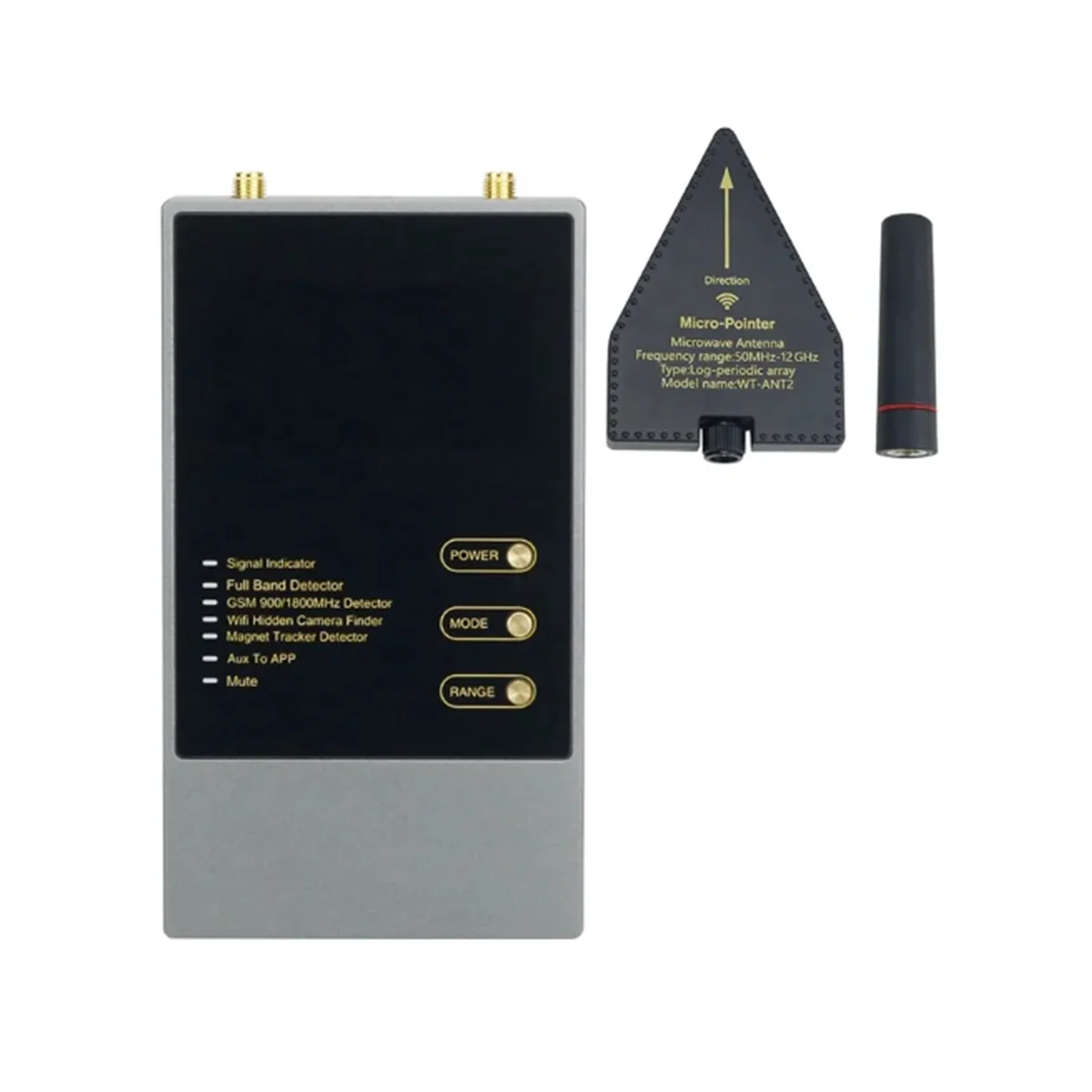 Detector RF Signal Camera Wifi Camera GSM Sound Signal Tracker Wiretap Finder
Detector RF Signal Camera Wifi Camera GSM Sound Signal Tracker Wiretap Finder