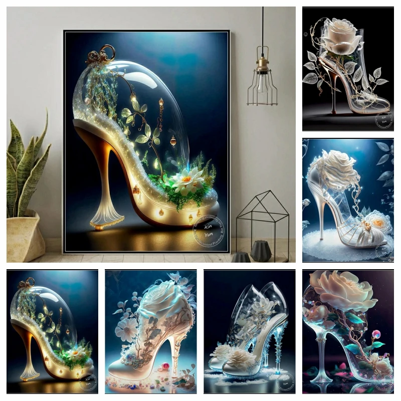 Drill Diamond Painting High Heel Cross Stitch Kits 5D DIY Rose Flowers Diamond Embroidery Mosaic Rhinestone Home Decor Gift
Drill Diamond Painting High Heel Cross Stitch Kits 5D DIY Rose Flowers Diamond Embroidery Mosaic Rhinestone Home Decor Gift