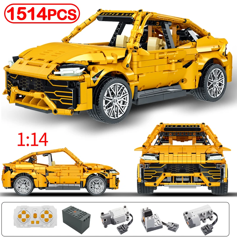 1514 Pcs Remote Control Electric Racing Speed Car Building Blocks City RC Sports Supercar Vehicle Bricks Toys for Kid Gifts
1514 Pcs Remote Control Electric Racing Speed Car Building Blocks City RC Sports Supercar Vehicle Bricks Toys for Kid Gifts
