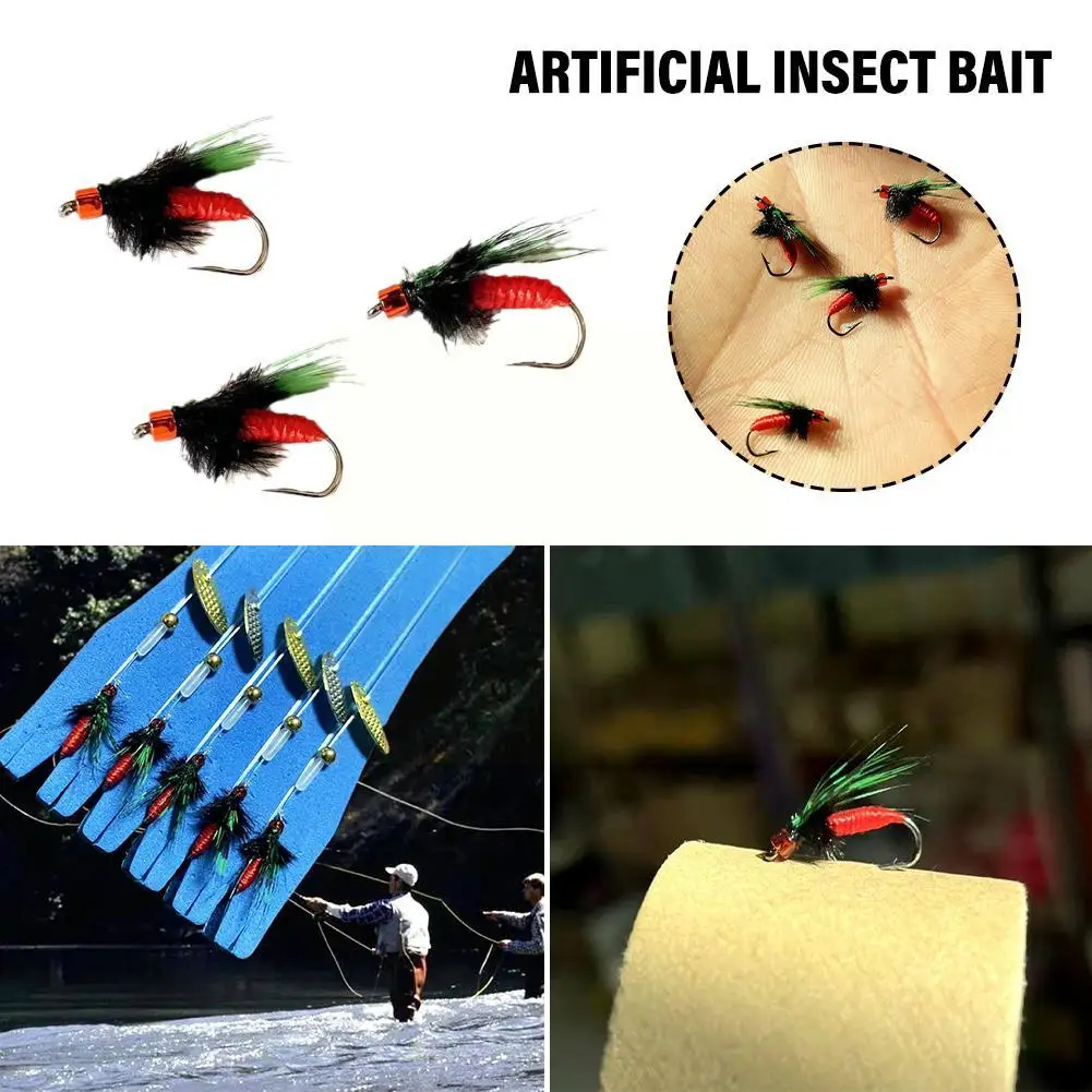 3pcs Red Poisonous Mosquito Deer Hair Material Fishing Bait Type Lures Insect Bait Dry Fly Tackle Fishing Floating Fly Trou W6O6
3pcs Red Poisonous Mosquito Deer Hair Material Fishing Bait Type Lures Insect Bait Dry Fly Tackle Fishing Floating Fly Trou W6O6