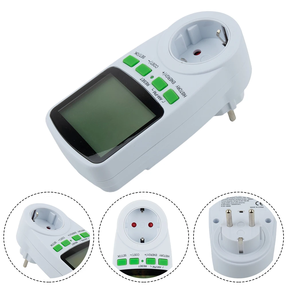 Electricity Meter Socket Energy Cost Meter With LCD Screen Meter For Socket Readable Display Power Metering Socket
Electricity Meter Socket Energy Cost Meter With LCD Screen Meter For Socket Readable Display Power Metering Socket