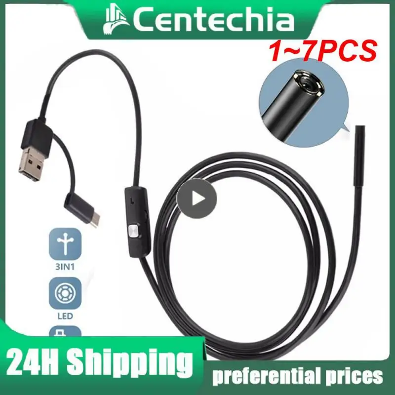 1~7PCS MM IP67 Waterproof Endoscope Camera 6 LEDs Adjustable USB Android Flexible Inspection Borescope Cameras for Phone PC
1~7PCS MM IP67 Waterproof Endoscope Camera 6 LEDs Adjustable USB Android Flexible Inspection Borescope Cameras for Phone PC