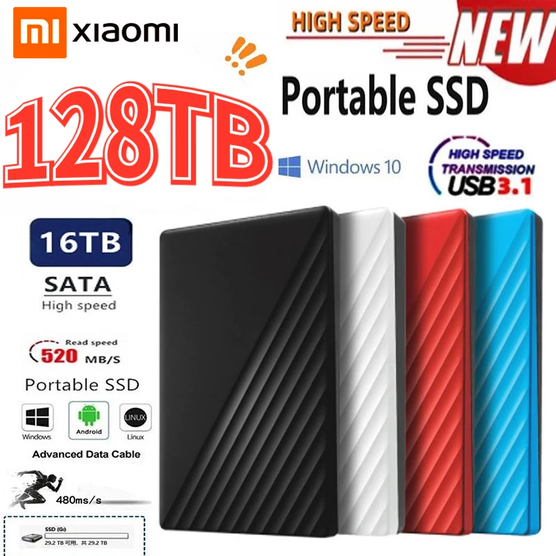 Xiaomi Portable SSD 2TB External Solid State Drive High-speed 8TB 16TB Storage Device Hard Drive Computer Mobile Hard Drive 
Xiaomi Portable SSD 2TB External Solid State Drive High-speed 8TB 16TB Storage Device Hard Drive Computer Mobile Hard Drive