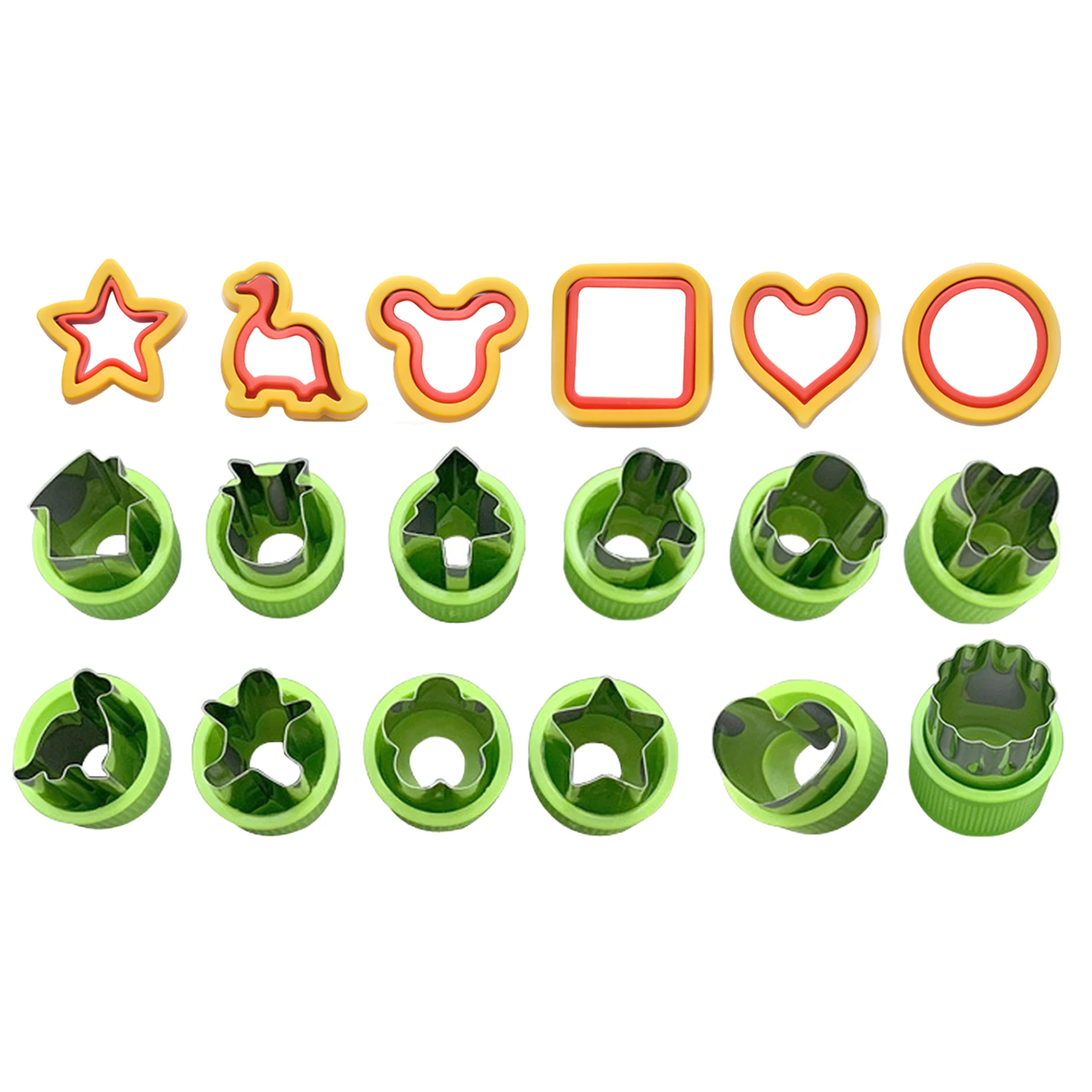 18PCS Sandwich Cutter Set Pocket Mold Safe Durable Cartoon Bread Toast Cutting Mold Multipurpose Stainless Steel Biscuit Mold
18PCS Sandwich Cutter Set Pocket Mold Safe Durable Cartoon Bread Toast Cutting Mold Multipurpose Stainless Steel Biscuit Mold