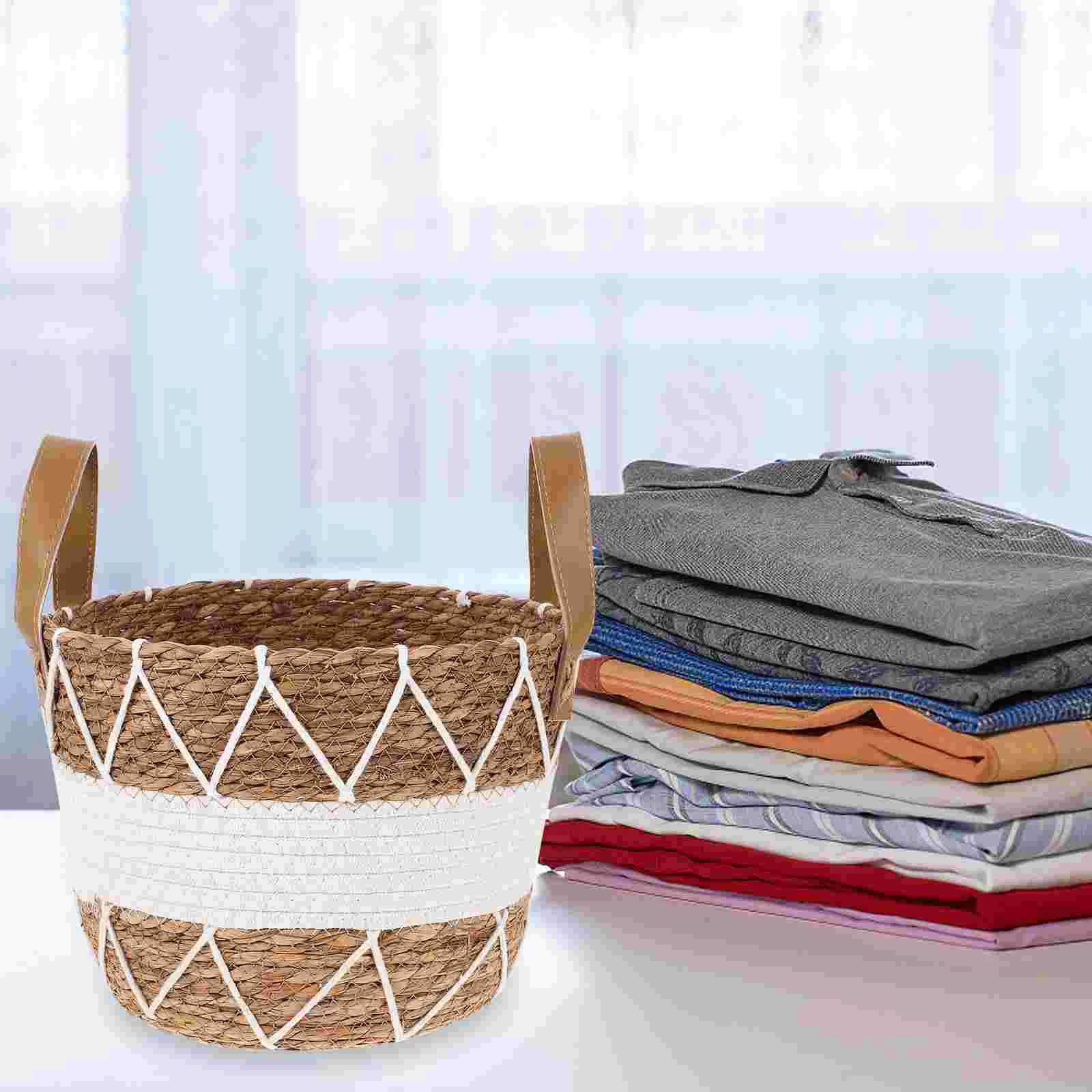 Woven Storage Basket Decorative Basket For Living Room Toys Blankets Basket Laundry Holder
Woven Storage Basket Decorative Basket For Living Room Toys Blankets Basket Laundry Holder