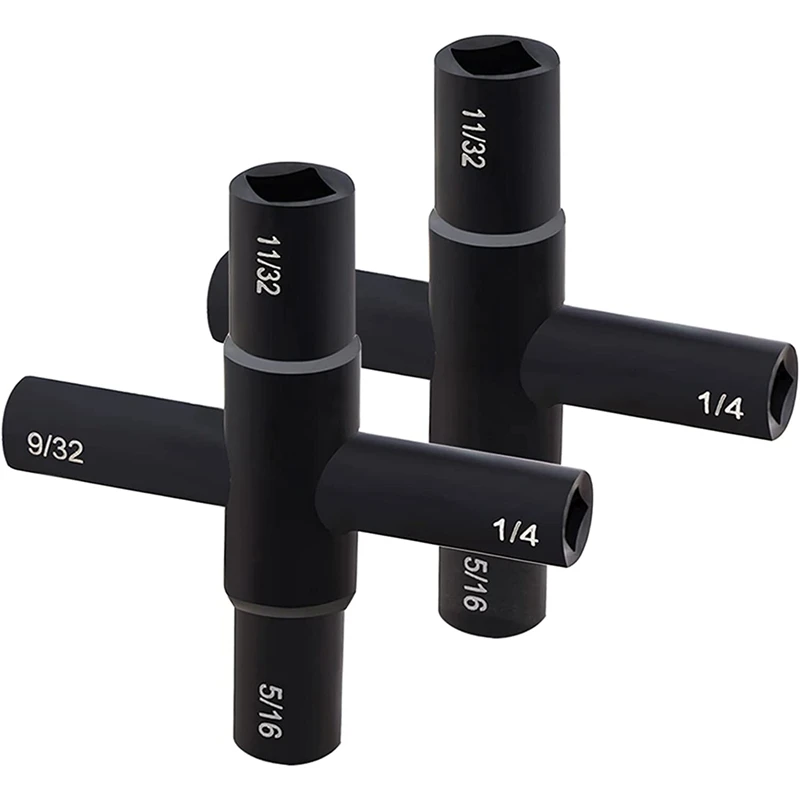 LICG 4 Way Faucet Key Sillcock Water Key 2 Pack Multifunctional Utilities Key,Faucet Wrench Tool For Valve Faucet Cabinet
LICG 4 Way Faucet Key Sillcock Water Key 2 Pack Multifunctional Utilities Key,Faucet Wrench Tool For Valve Faucet Cabinet