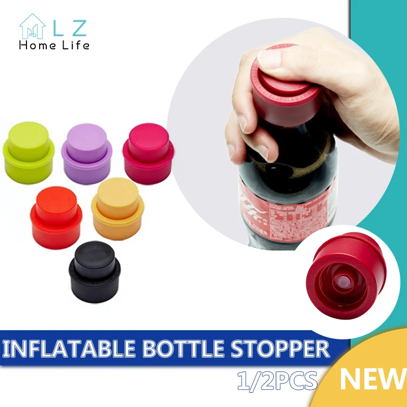 1pc Reusable Bottle Stopper Inflatable Airtight Soda Cap Frizzy Drink Sealer Caps Bottle Pump Cover Carbonation Keeper
1pc Reusable Bottle Stopper Inflatable Airtight Soda Cap Frizzy Drink Sealer Caps Bottle Pump Cover Carbonation Keeper