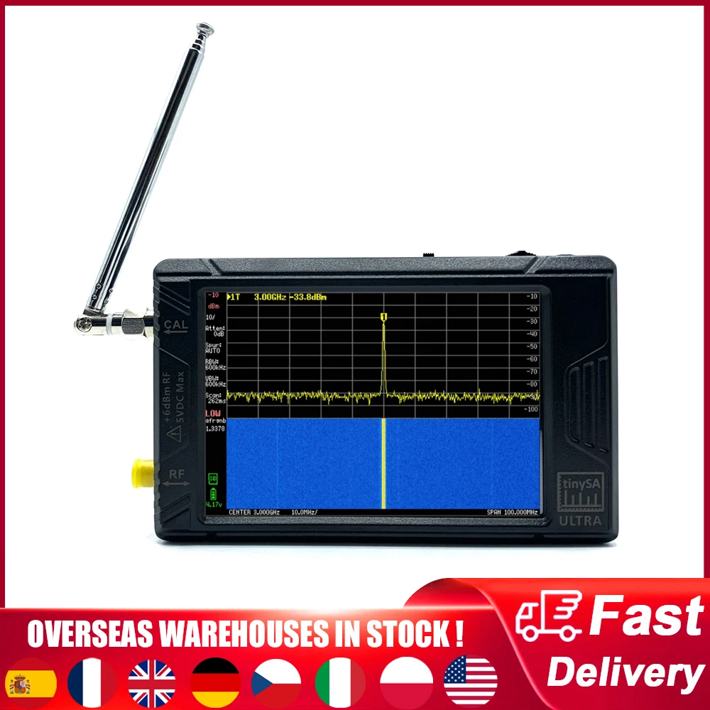 5.3G Spectrum Analyzer 100k-800MHz Sinewave 800MHz-4.4GHz Squarewave Output ULTRA Mode RF Signal Generator Support PC Connection
5.3G Spectrum Analyzer 100k-800MHz Sinewave 800MHz-4.4GHz Squarewave Output ULTRA Mode RF Signal Generator Support PC Connection