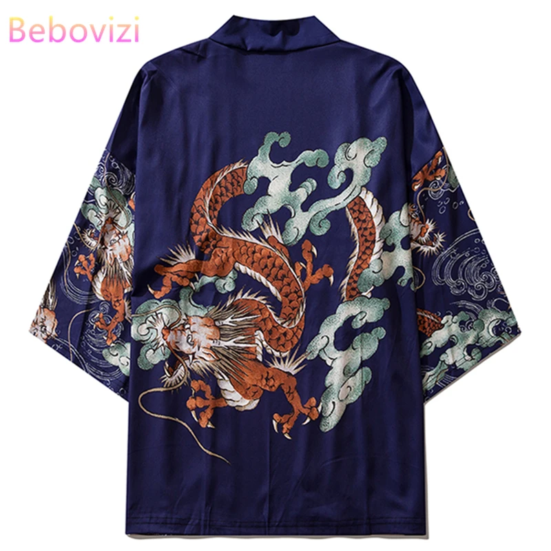 Chinese Dragon Print Blue Shirt Japanese Kimono Harajuku Yukata Women Men Cardigan Cosplay Beach Haori Asian Clothing Japan
Chinese Dragon Print Blue Shirt Japanese Kimono Harajuku Yukata Women Men Cardigan Cosplay Beach Haori Asian Clothing Japan