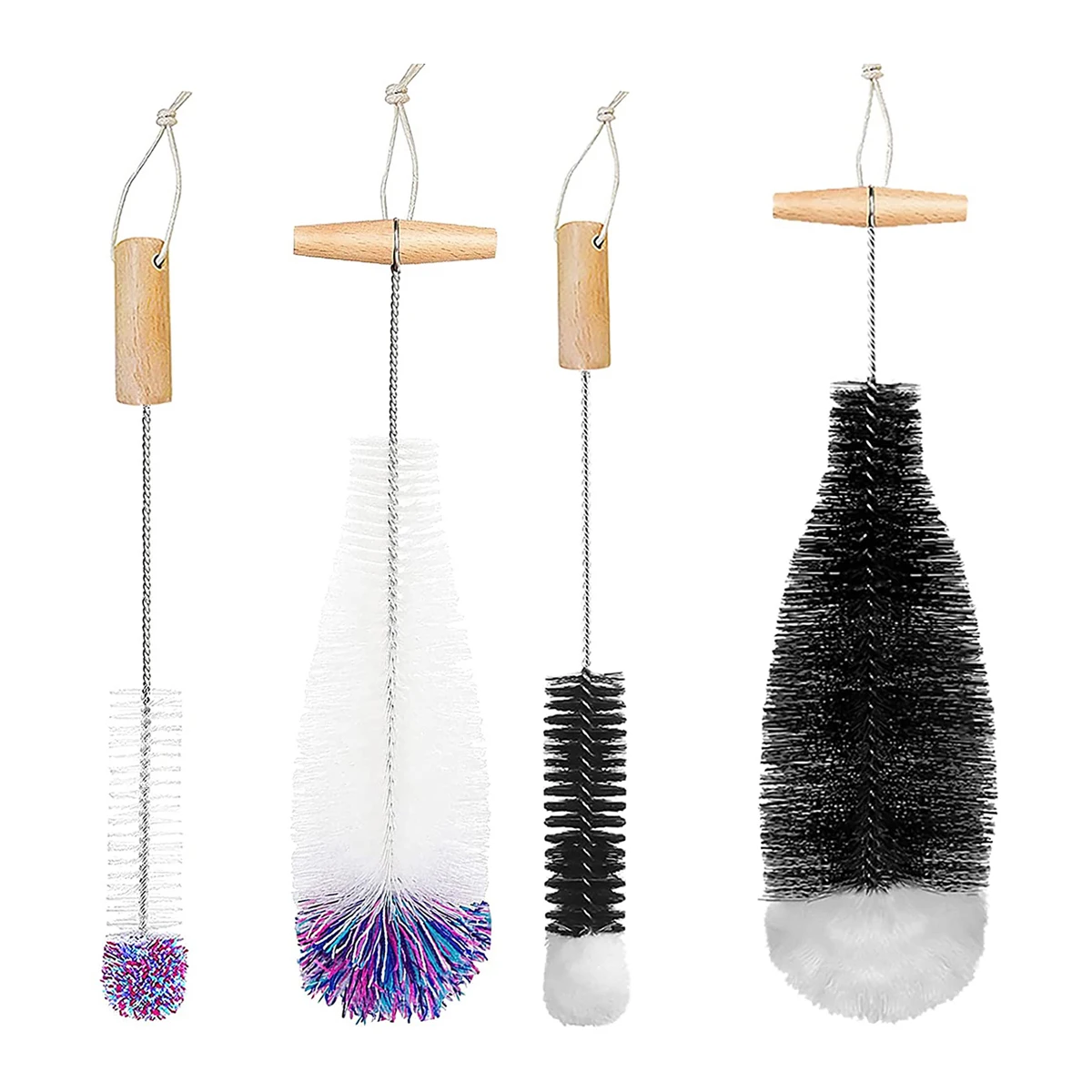 2Pcs Bottle Brush Gentle Scratch-Free Bottle Cleaning Brush Long Handle Deep Clean Bottle Cleaner Brush Kit for Glass Bottle
2Pcs Bottle Brush Gentle Scratch-Free Bottle Cleaning Brush Long Handle Deep Clean Bottle Cleaner Brush Kit for Glass Bottle