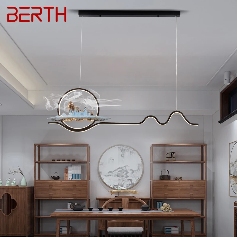 BERTH Creative Chinese Style Pendant Lamp LED 3 Colors Modern Ceiling Chandelier Light For Home Dining Room Study Decor
BERTH Creative Chinese Style Pendant Lamp LED 3 Colors Modern Ceiling Chandelier Light For Home Dining Room Study Decor