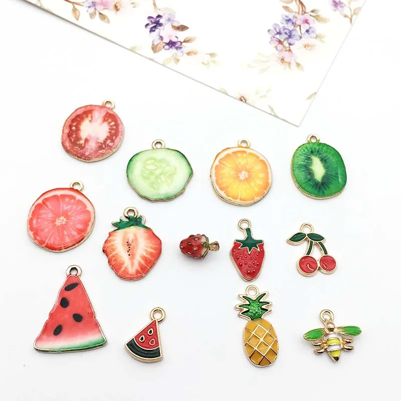 50pcs/lot Metal Pendant Zipper Puller Earrings Necklace Bracelet DIY Jewelry Accessoriy Fruit Strawberry Bee Peach Pineapple
50pcs/lot Metal Pendant Zipper Puller Earrings Necklace Bracelet DIY Jewelry Accessoriy Fruit Strawberry Bee Peach Pineapple