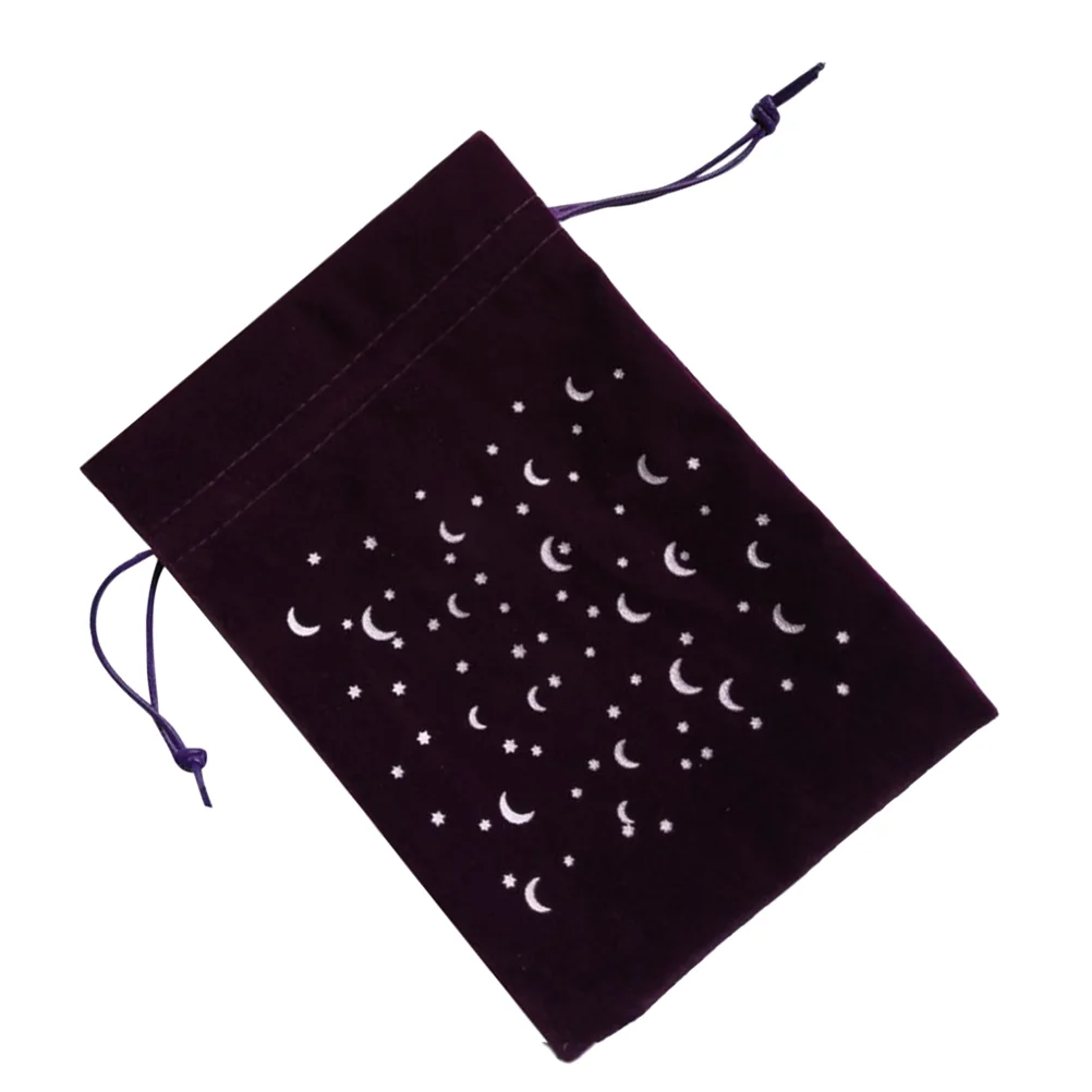 

Tarot Drawstring Pouch Storage Gift Jewelry Pieces Organizer Pouches Moon Checker Rune Oracle Favor Holder Purse Wrap Deck