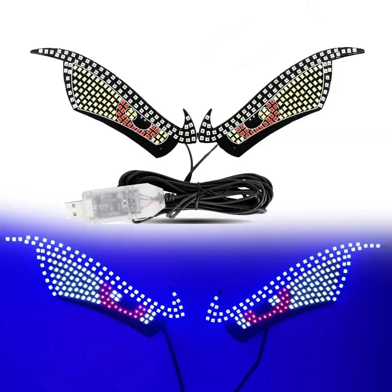 RGB новый динамический грузовик Devil Eyes Light Светодиодный дисплей USB Demon Eye Light Многорежимный светодиодный дисплей на лобовое стекло Декор автомобиля
RGB новый динамический грузовик Devil Eyes Light Светодиодный дисплей USB Demon Eye Light Многорежимный светодиодный дисплей на лобовое стекло Декор автомобиля