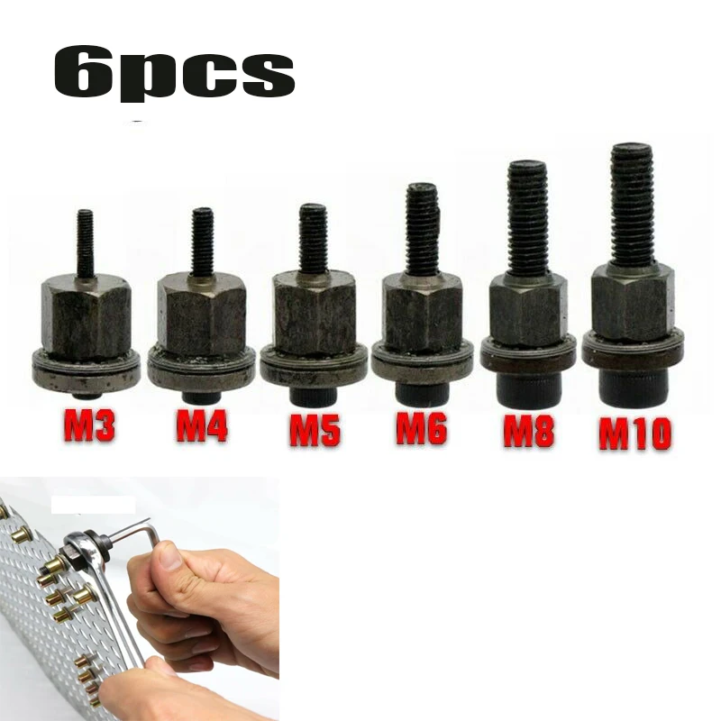 Hand Rivet Nut Head Nuts Easy Installation Riveter Tool Tip Mandrel Head Replacements M3 M4 M5 M6 M8 M10 Threaded Riveter Nut
Hand Rivet Nut Head Nuts Easy Installation Riveter Tool Tip Mandrel Head Replacements M3 M4 M5 M6 M8 M10 Threaded Riveter Nut