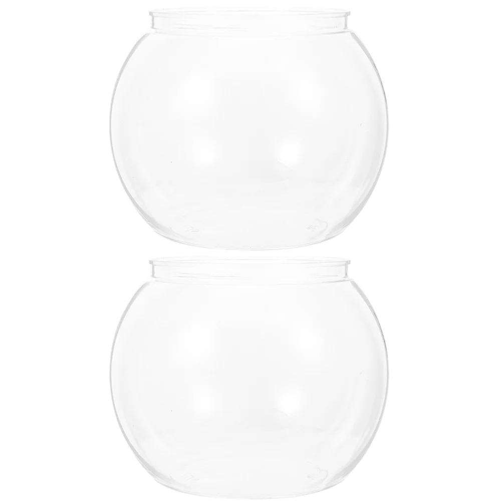 2pcs Fish Bowl Plastic Transparent Small Aquarium Small Fish Tank Fishbowls for Betta Fish Goldfish
2pcs Fish Bowl Plastic Transparent Small Aquarium Small Fish Tank Fishbowls for Betta Fish Goldfish