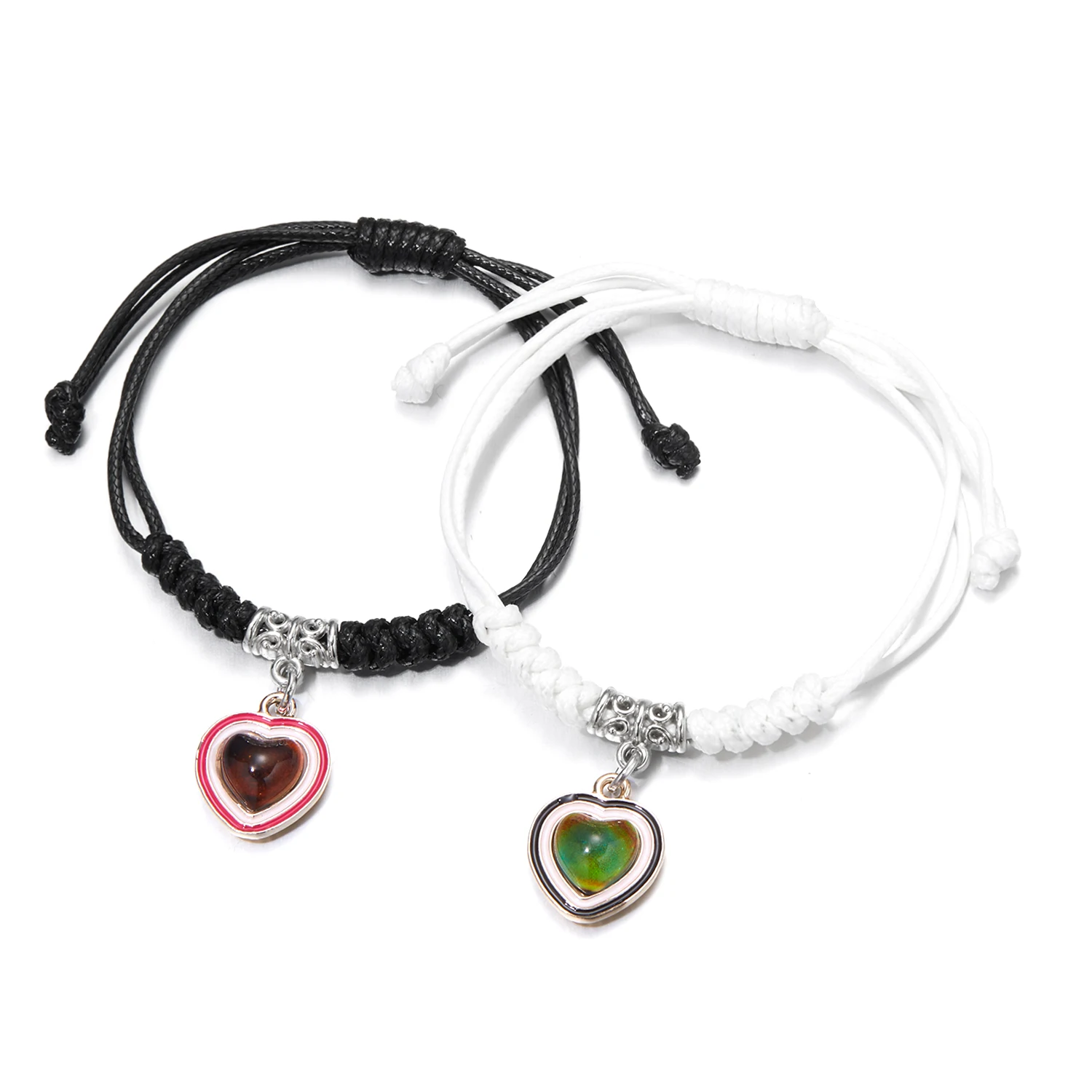 New Design Sense Heart Couple Braided Bracelet for Women Men Trendy Temperature Change Color Braided Bracelet Sweet Jewelry Gift 
New Design Sense Heart Couple Braided Bracelet for Women Men Trendy Temperature Change Color Braided Bracelet Sweet Jewelry Gift