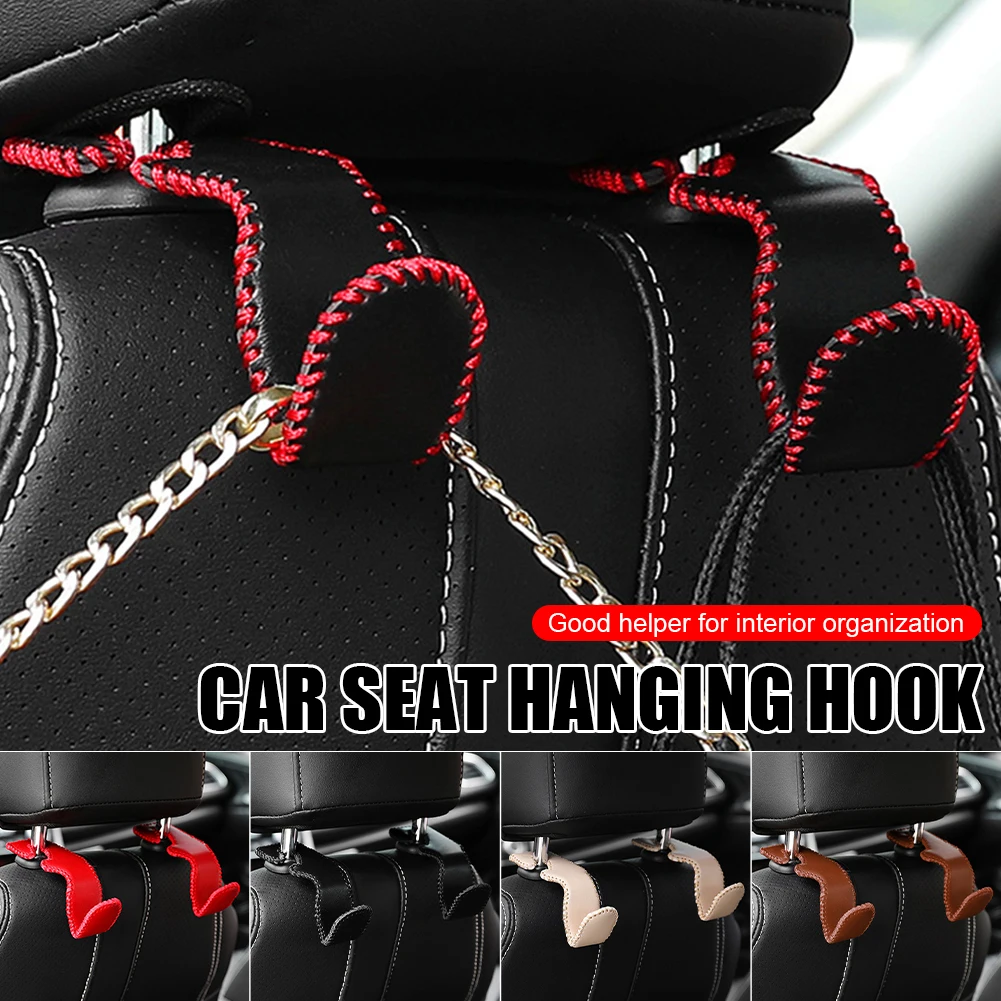 Car Seat Headrest Hook Stainless Steel Leather Back Seat Organizer Hanger Storage Holder for Handbag Cloth Interior Accessories
Car Seat Headrest Hook Stainless Steel Leather Back Seat Organizer Hanger Storage Holder for Handbag Cloth Interior Accessories